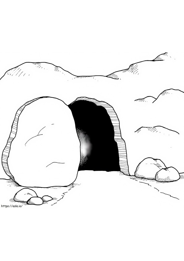 Empty Tomb coloring page