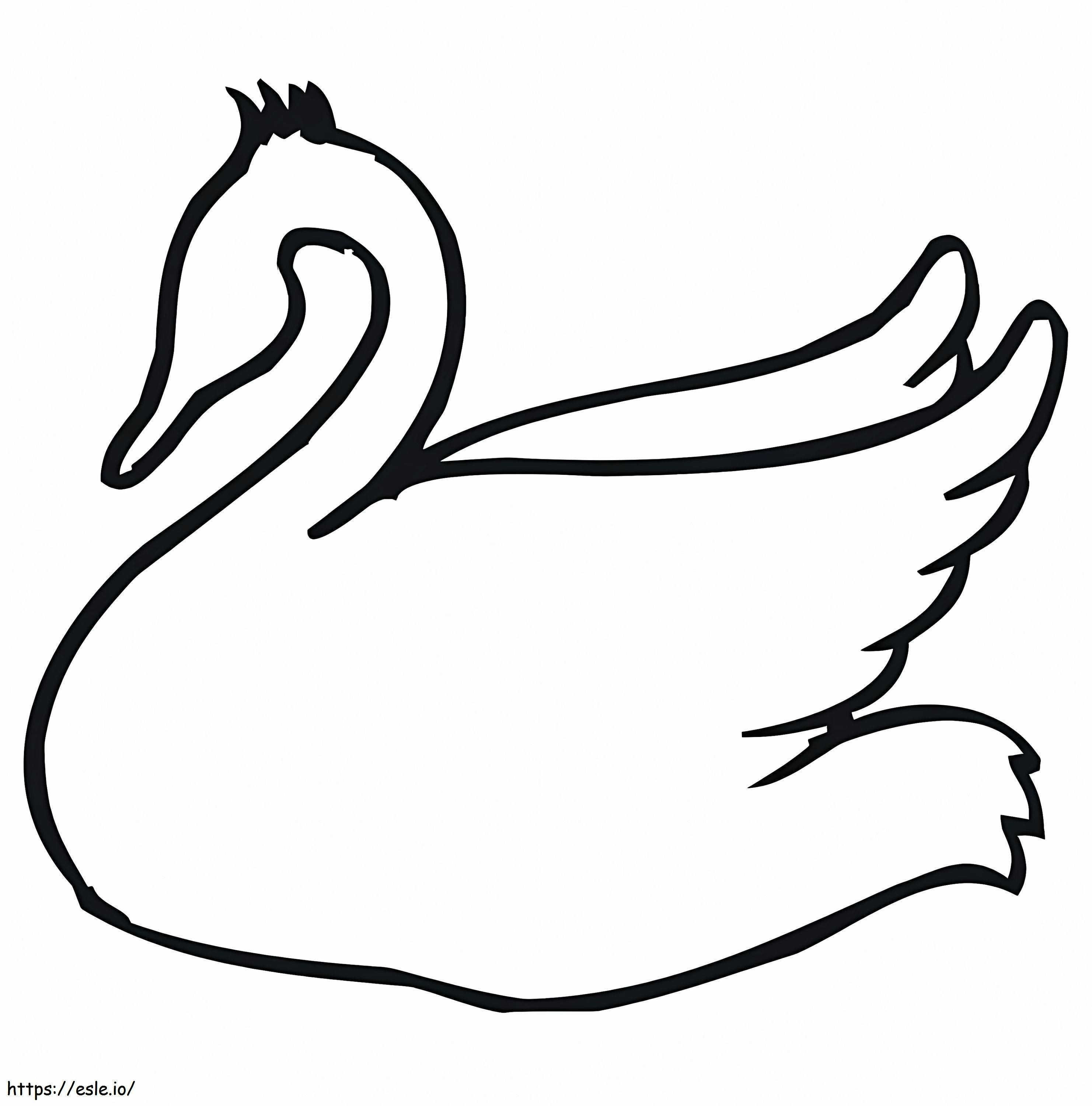 Swan Scheme coloring page