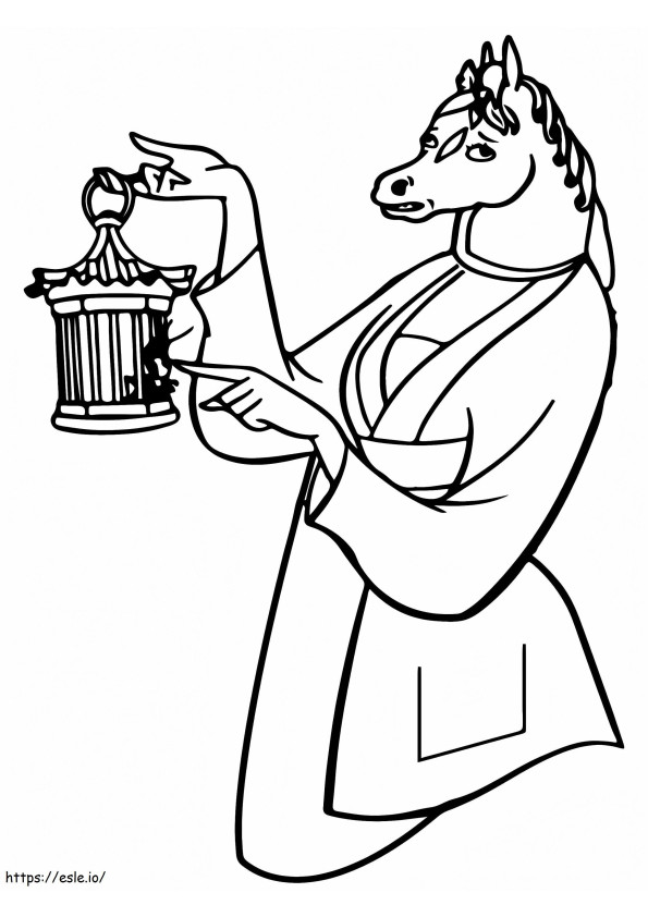 Fabulous Beatrice Horseman coloring page
