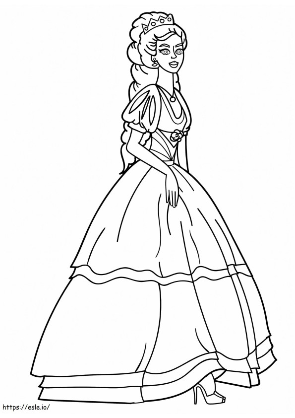 Queen 3 coloring page