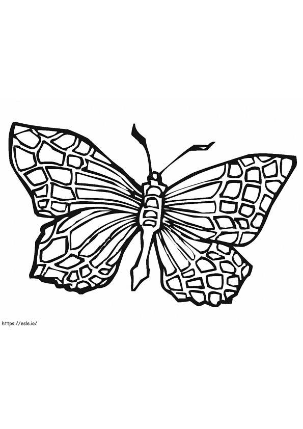 Large Butterfly coloring page