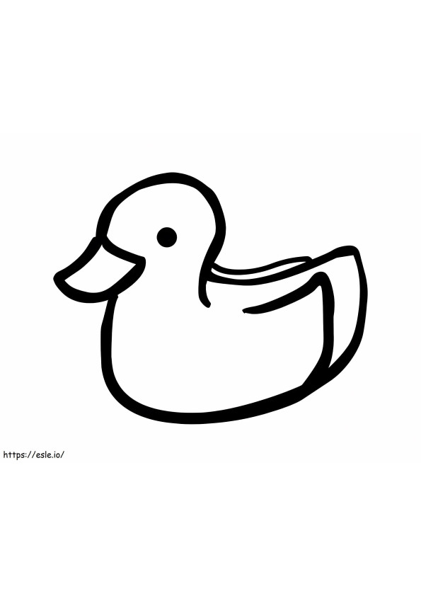 Rubber Duck Free Printable coloring page