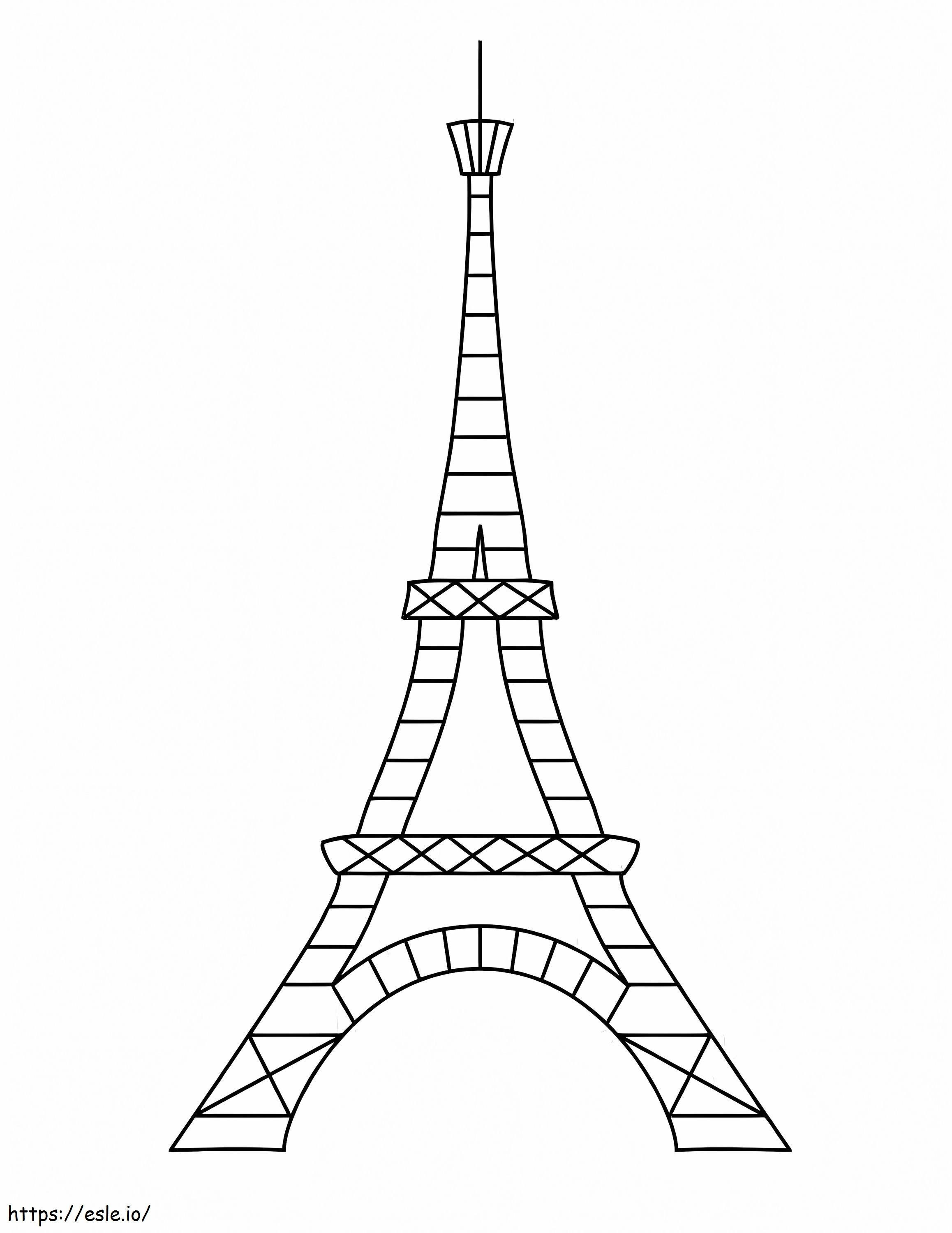 Eiffel Tower 11 coloring page