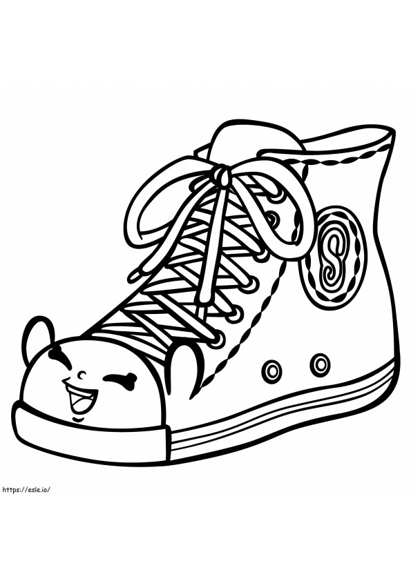 Shoe Shopkin coloring page