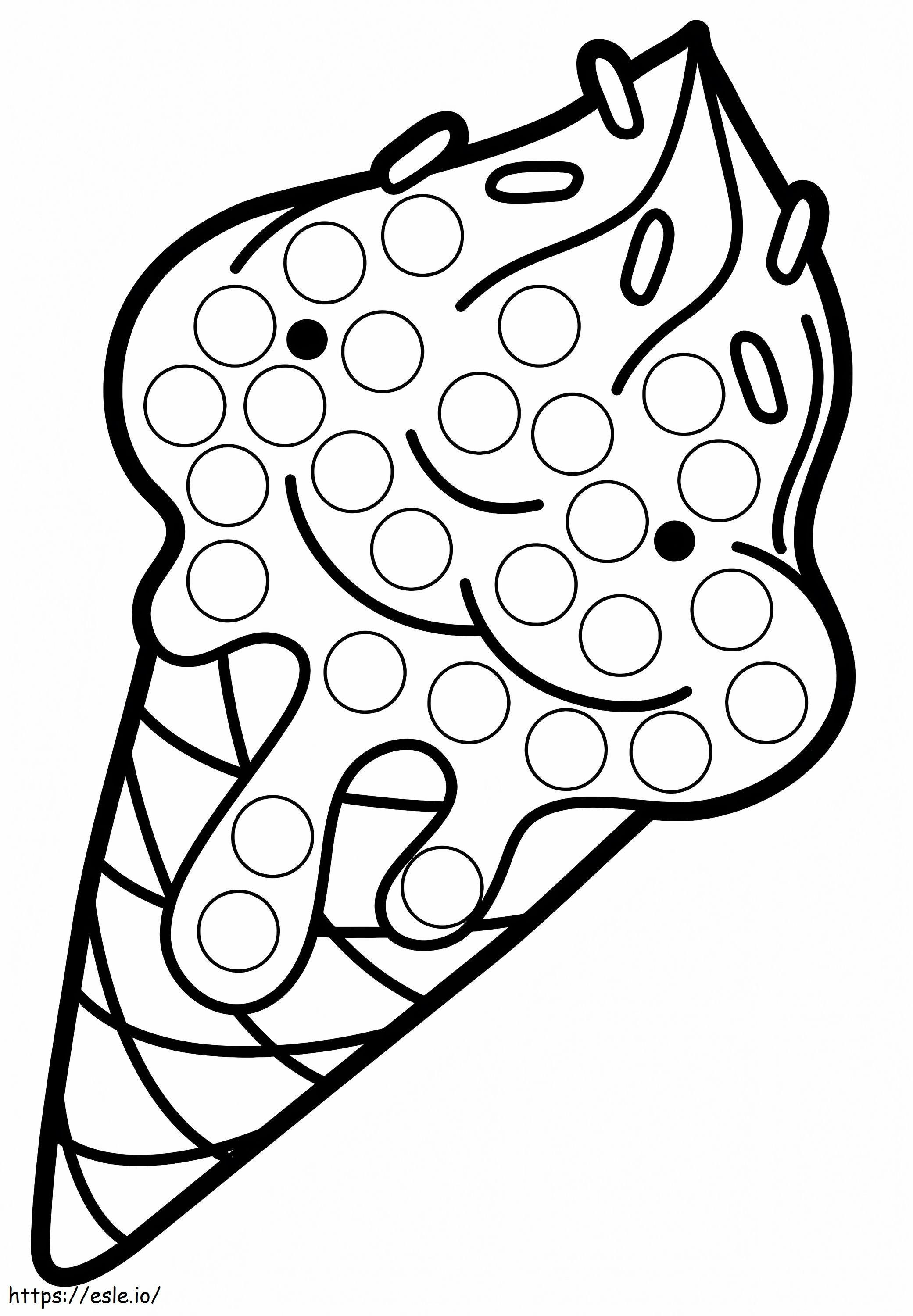 Ice Cream Dot Marker coloring page