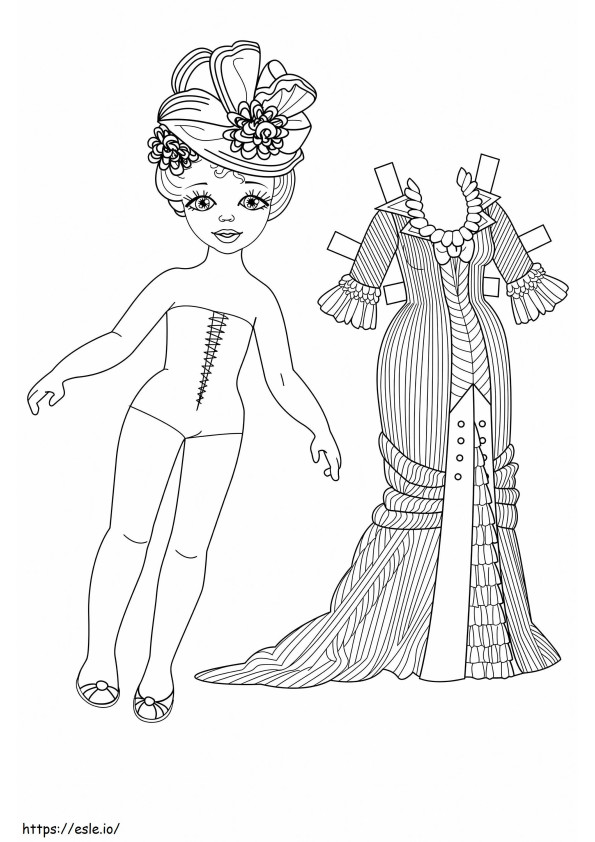 Paper Dolls 40 coloring page