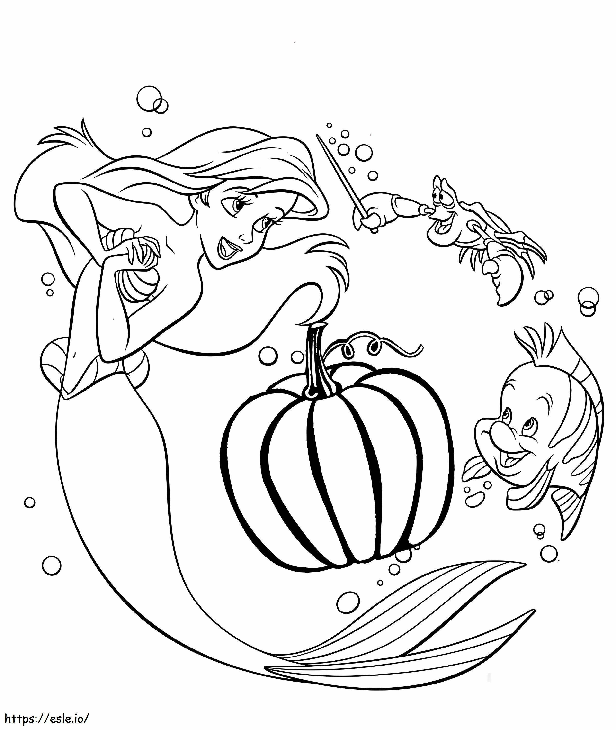 Disney Mermaid Princess And Her Friends coloring page