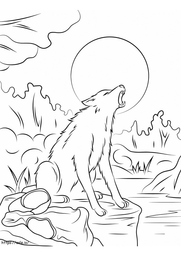 The Werewolf Goosebumps coloring page