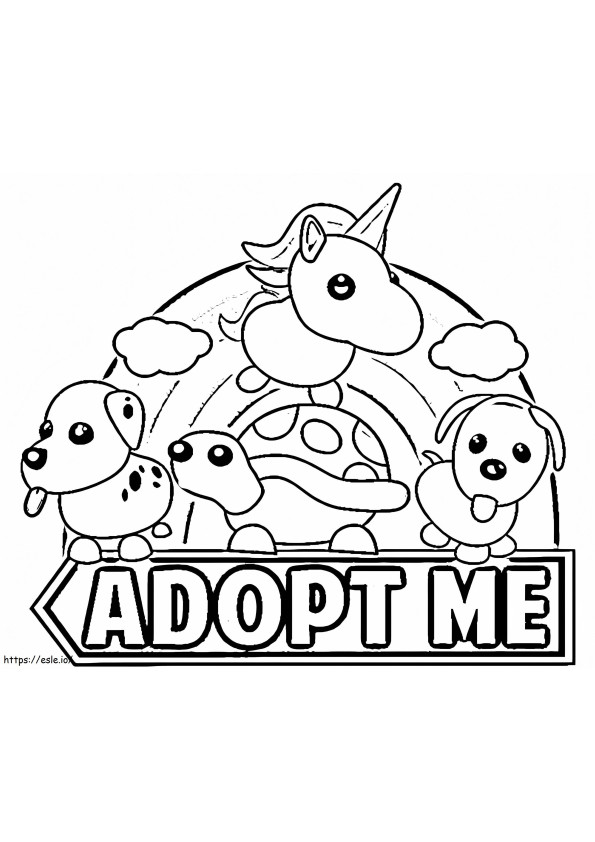 Free Adopt Me coloring page