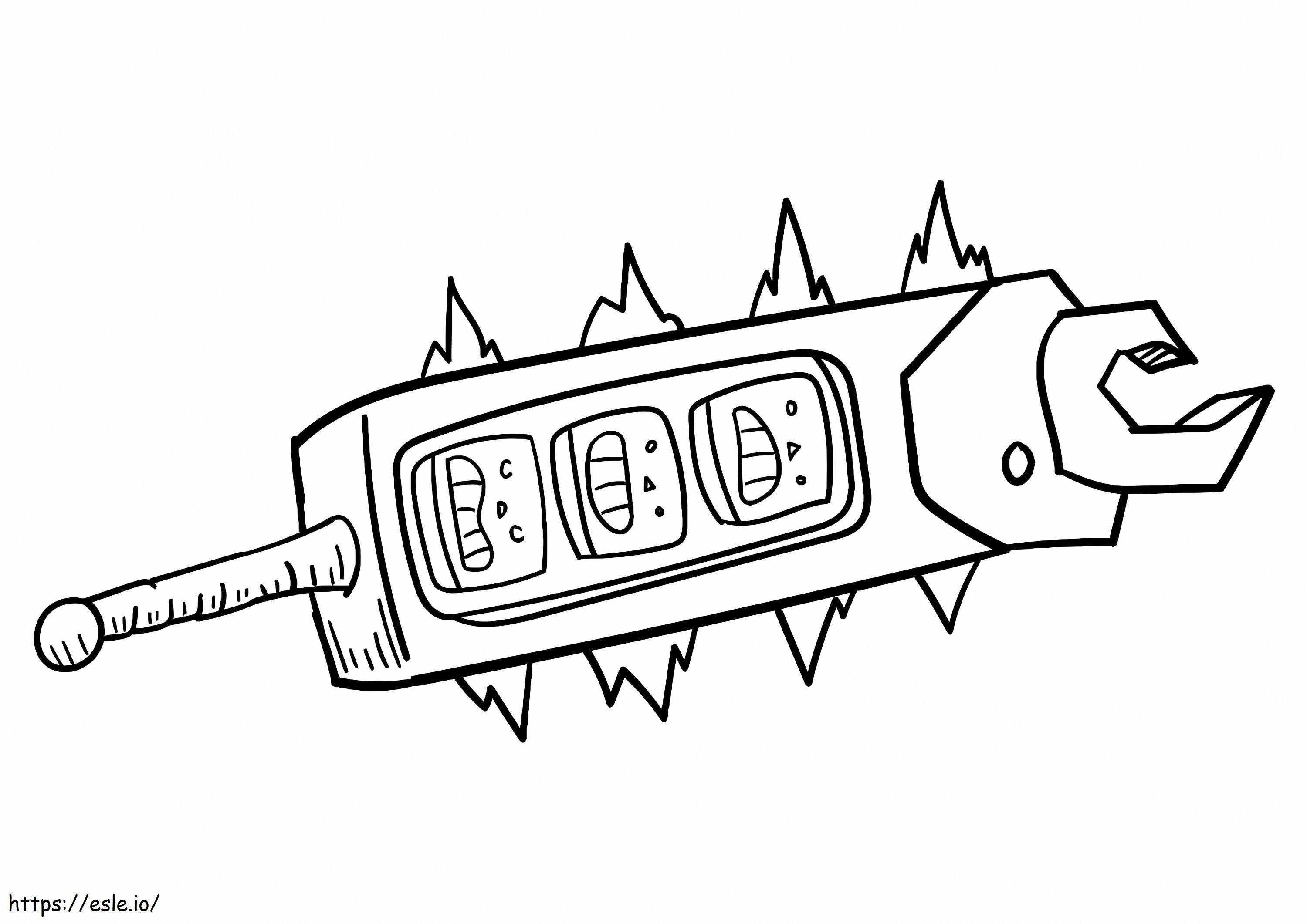 Weapon From Maya And The Three coloring page