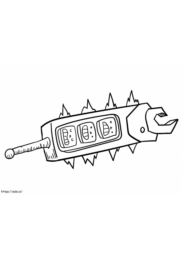 Weapon From Maya And The Three coloring page