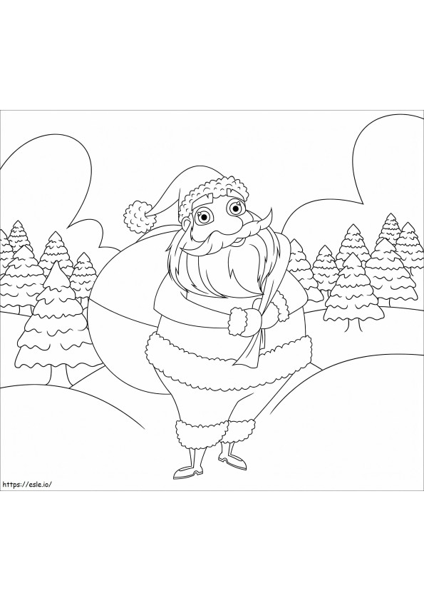 Pere Noel 19 coloring page