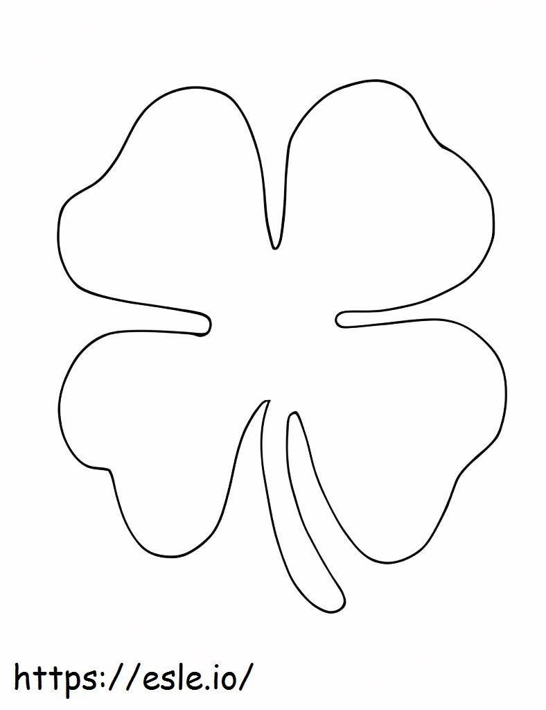 Nice Clover 1 coloring page