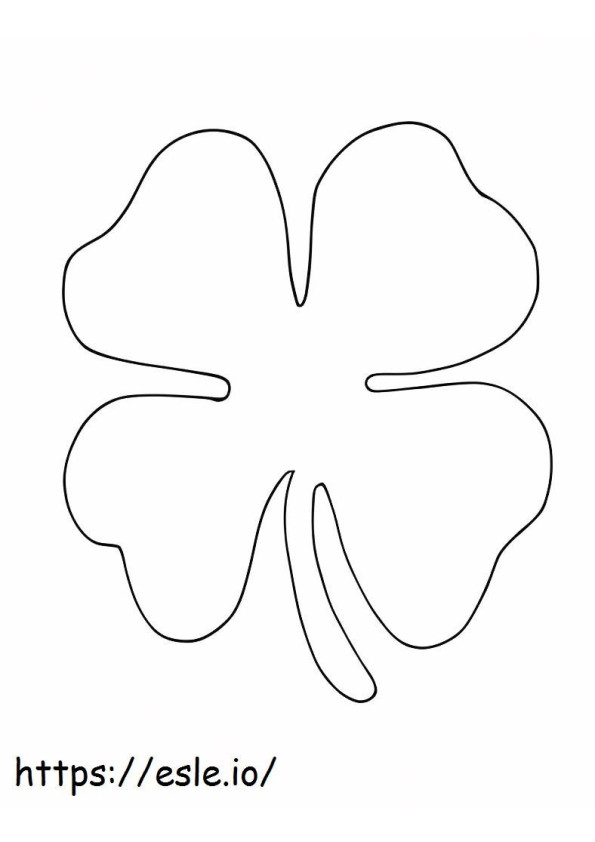 Nice Clover 1 coloring page