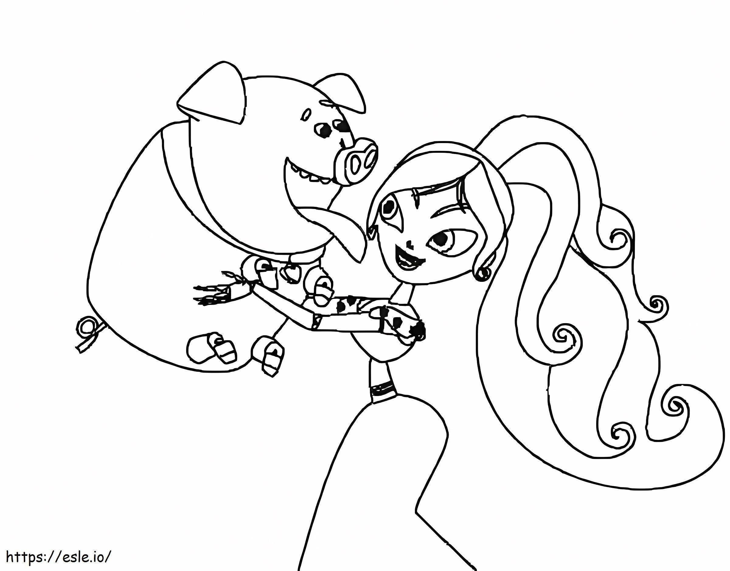 Maria And Chuy coloring page