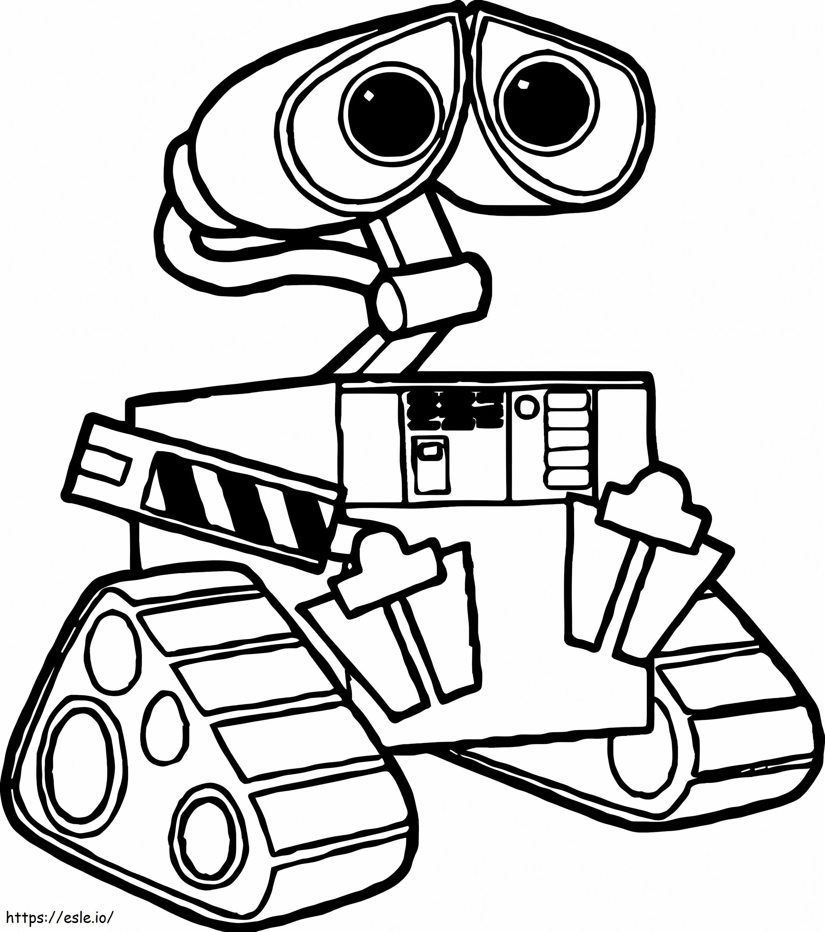 Tracking Robot coloring page