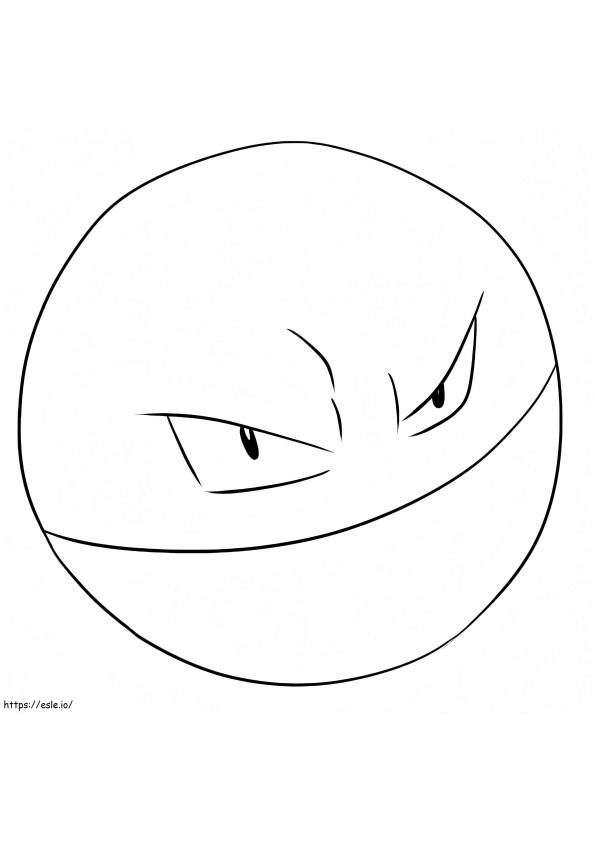 Voltorb 1 coloring page