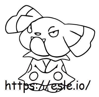 dibujo para colorear de desaire - Pokemon