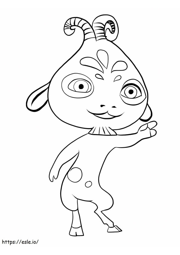 Pan Phuddle From Mia And Me coloring page