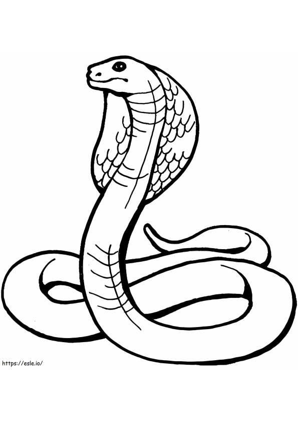 1530675670 Snake Cobra A4 värityskuva