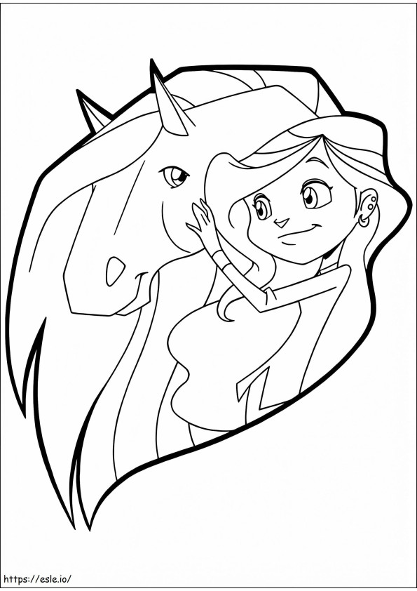 Horseland 9 coloring page