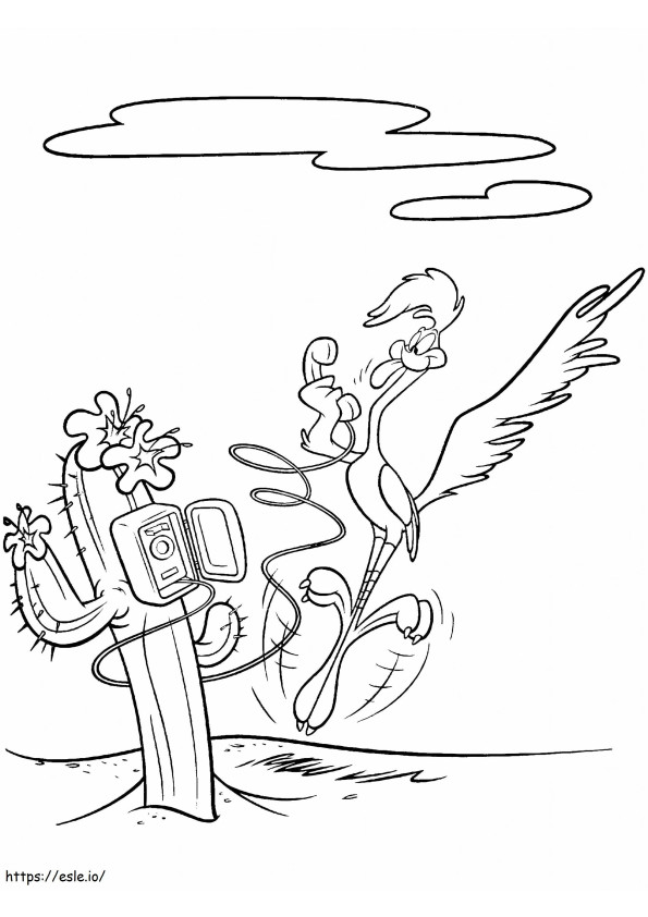 Fun Road Runner coloring page