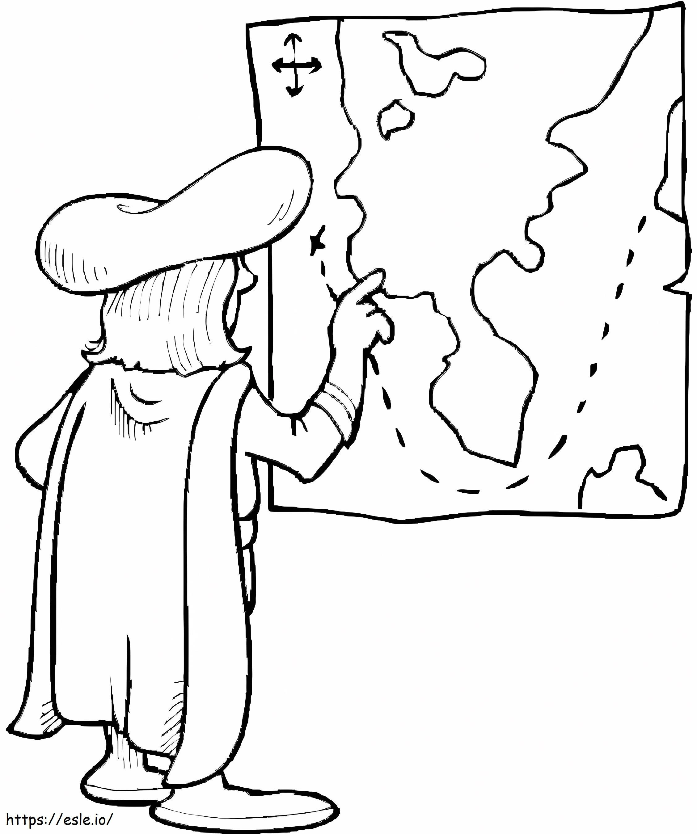Christopher Columbus 6 coloring page