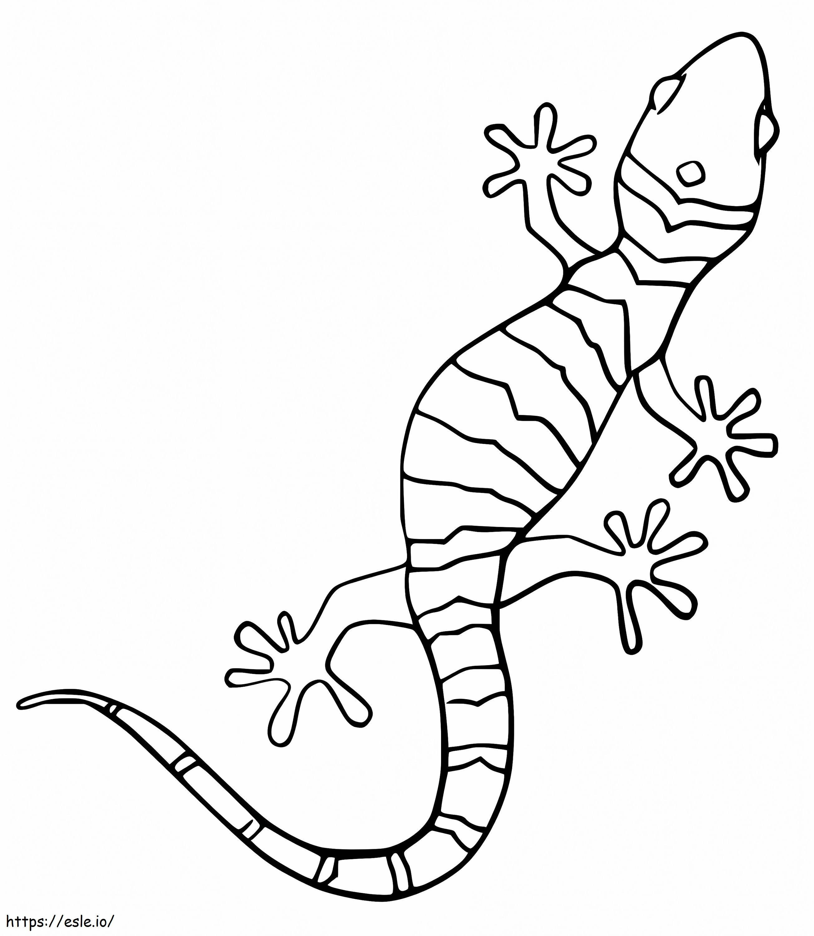 Crawling Gecko coloring page