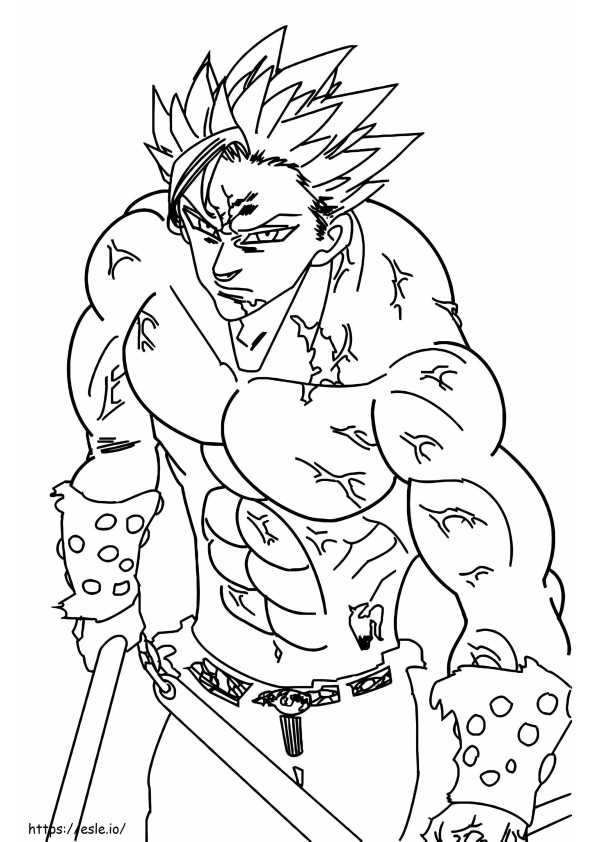 Strong Ban coloring page