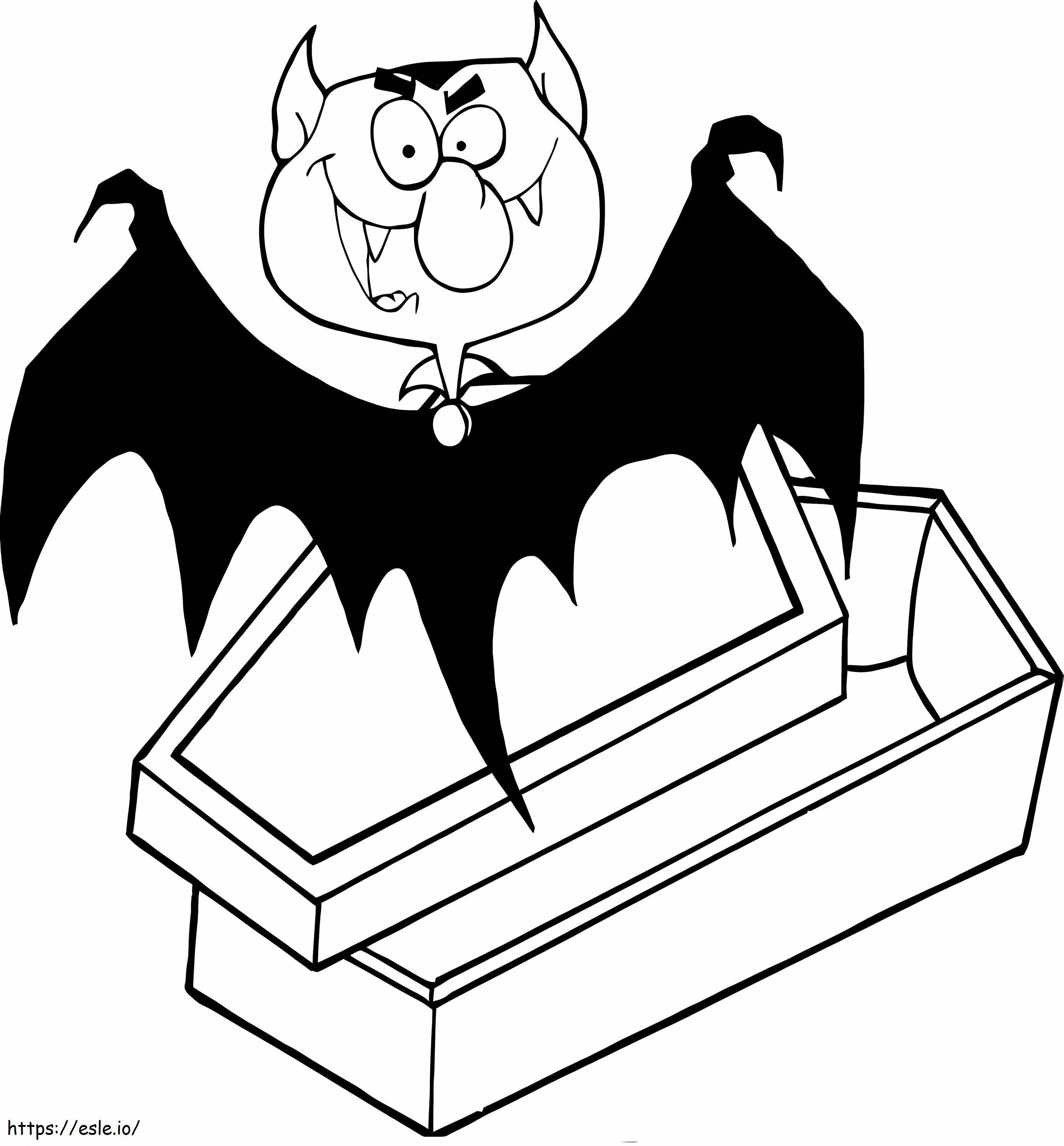 Coloriage Vampire Halloween 2 à imprimer dessin