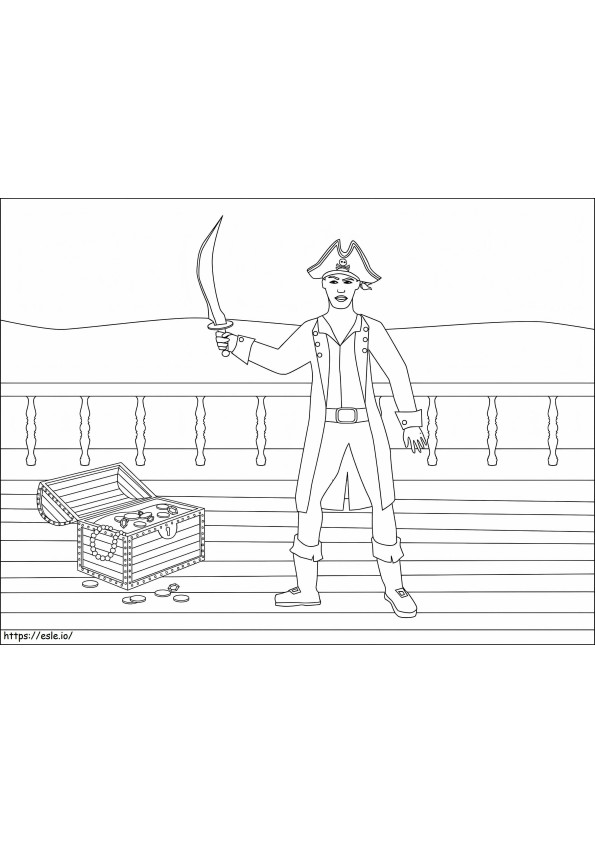 Pirate 1 coloring page
