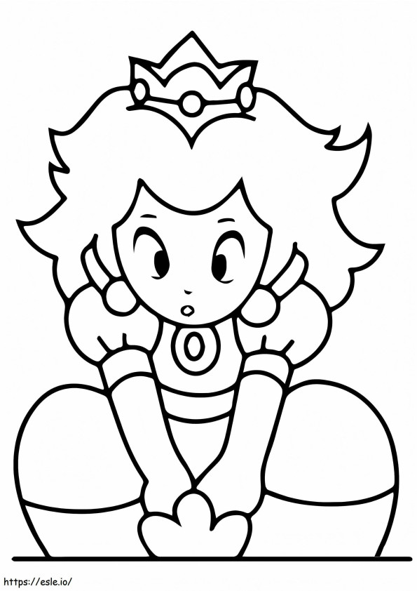 Princess Peach 6 coloring page