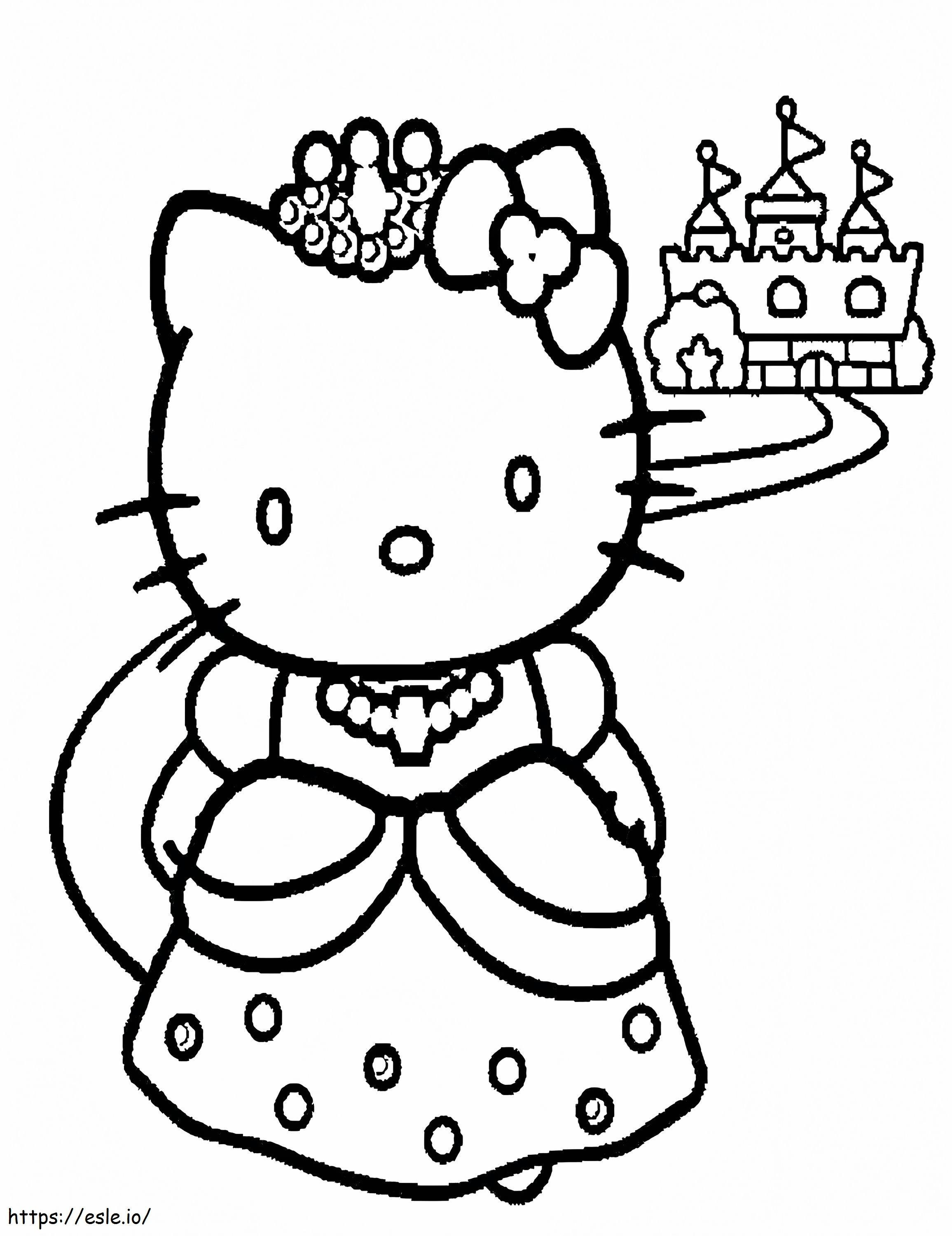 Coloriage Hello Kitty Halloweenoring Page Feuilles gratuites à imprimer Livre jeux en ligne à imprimer dessin