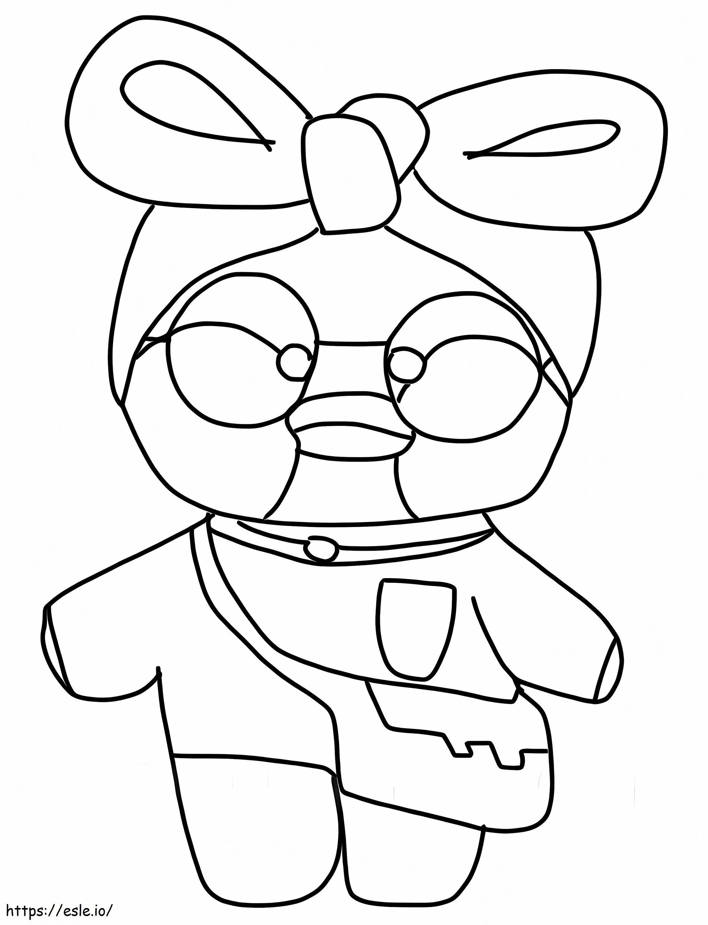 Cute Lalafanfan Duck coloring page
