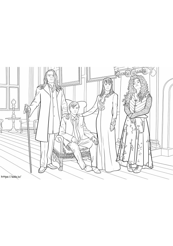 Awesome Harry Potter coloring page