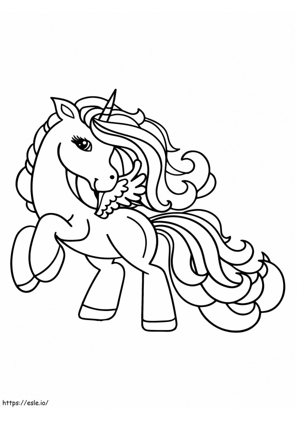 Adorable Alicorn coloring page