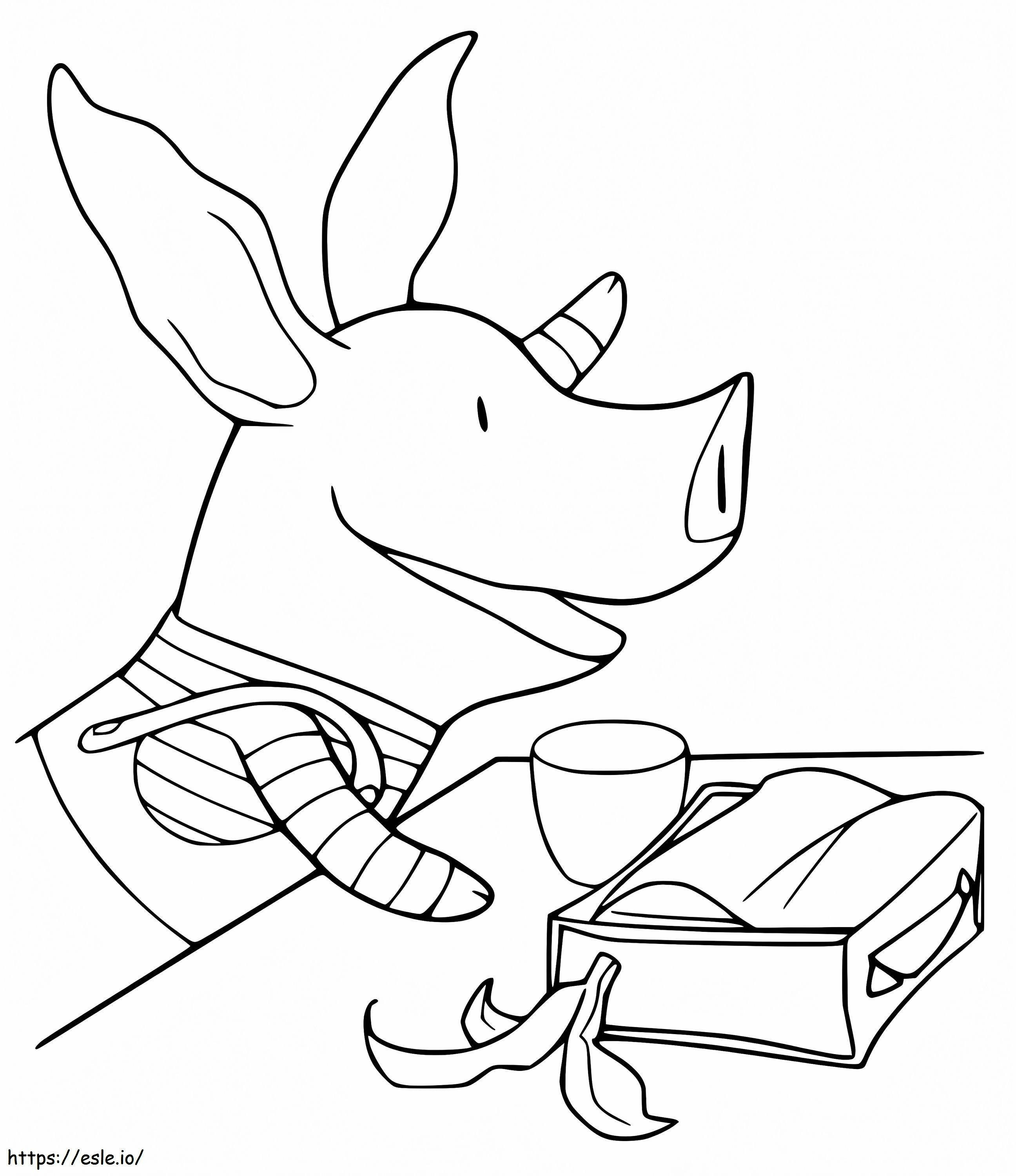 Olivia The Pig 11 coloring page