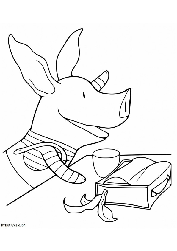 Olivia The Pig 11 coloring page