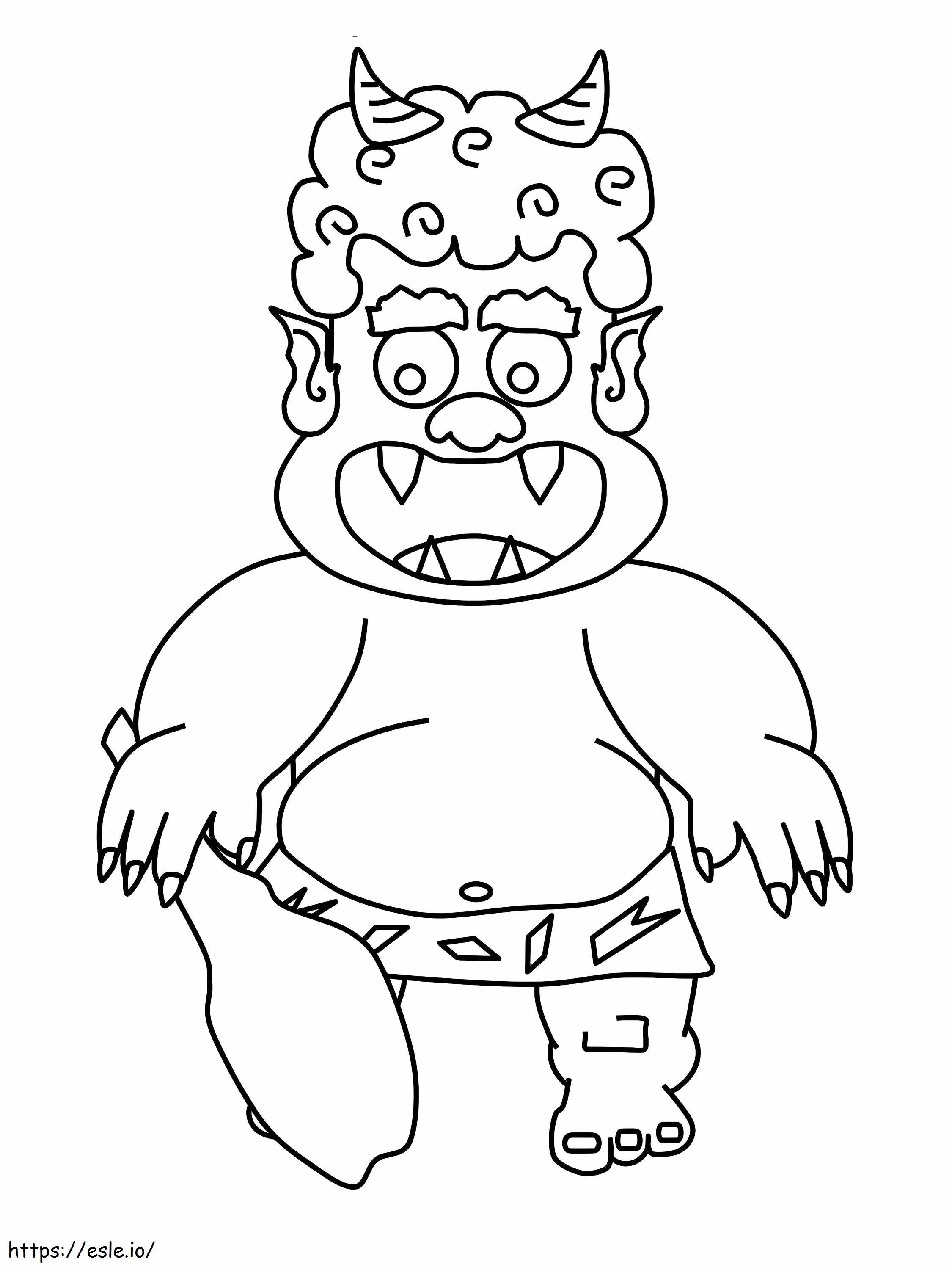The Oni From Momotaro coloring page