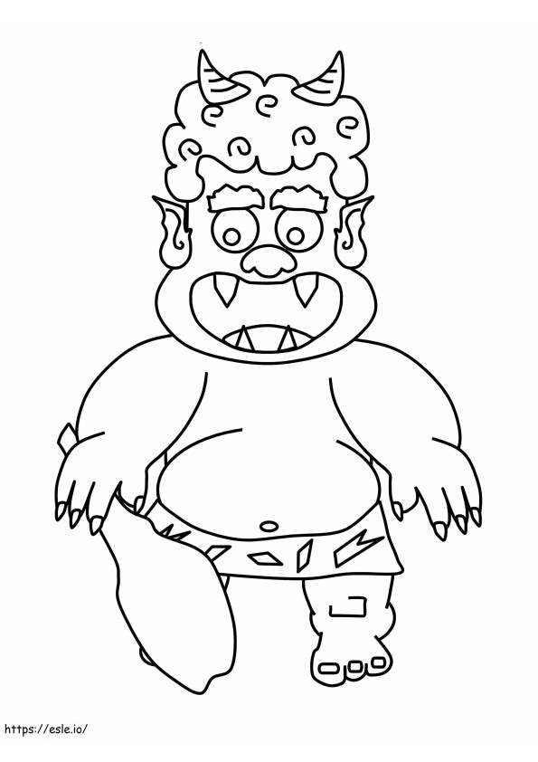 The Oni From Momotaro coloring page