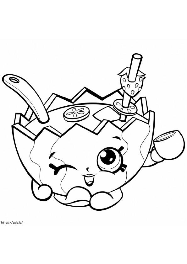 Mallory Watermelon Punch Shopkin coloring page