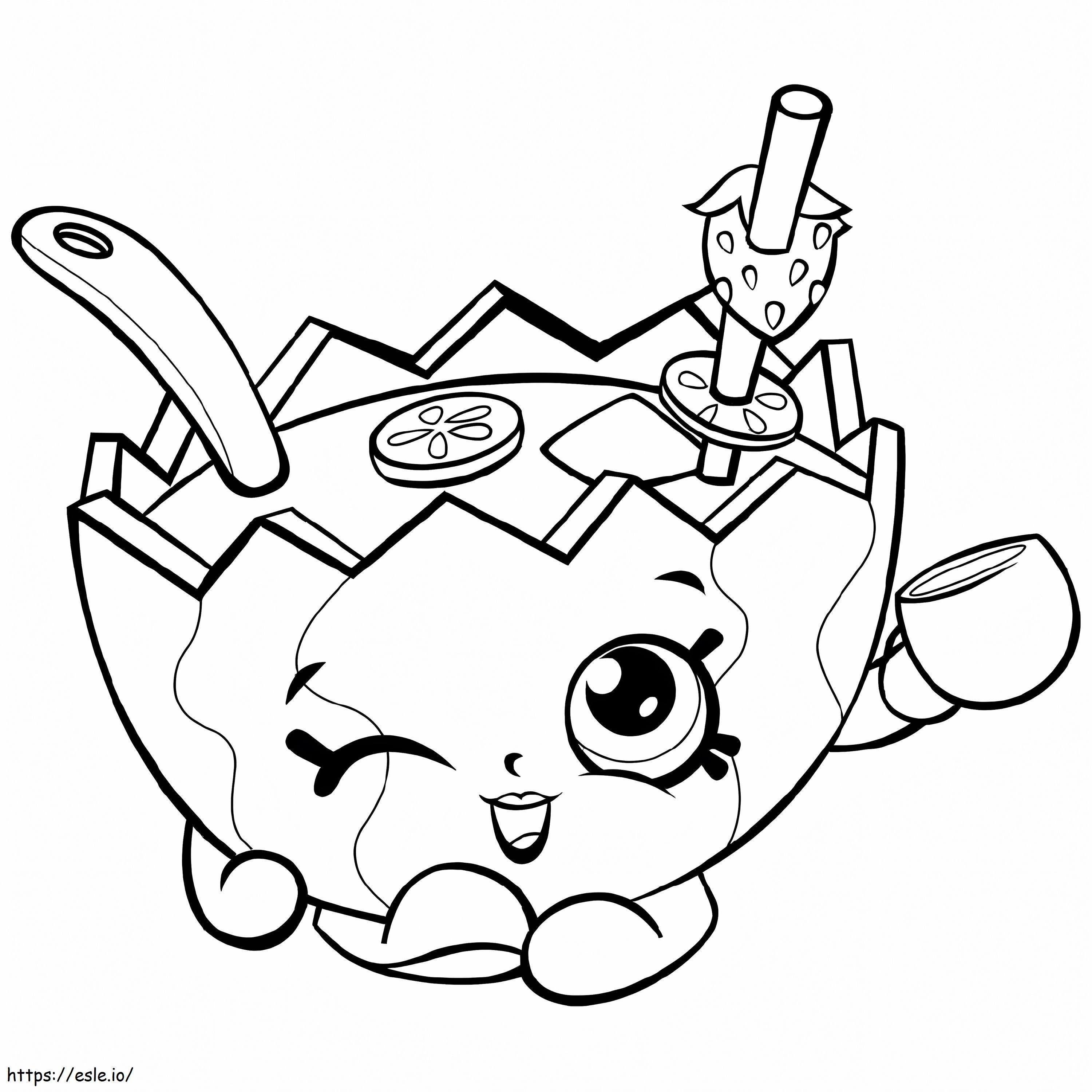 Mallory Watermelon Punch Shopkin coloring page