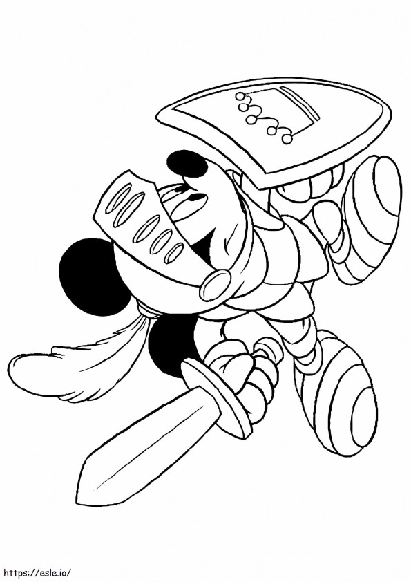 1528101250 The Mickey Will Save The Day A4 coloring page
