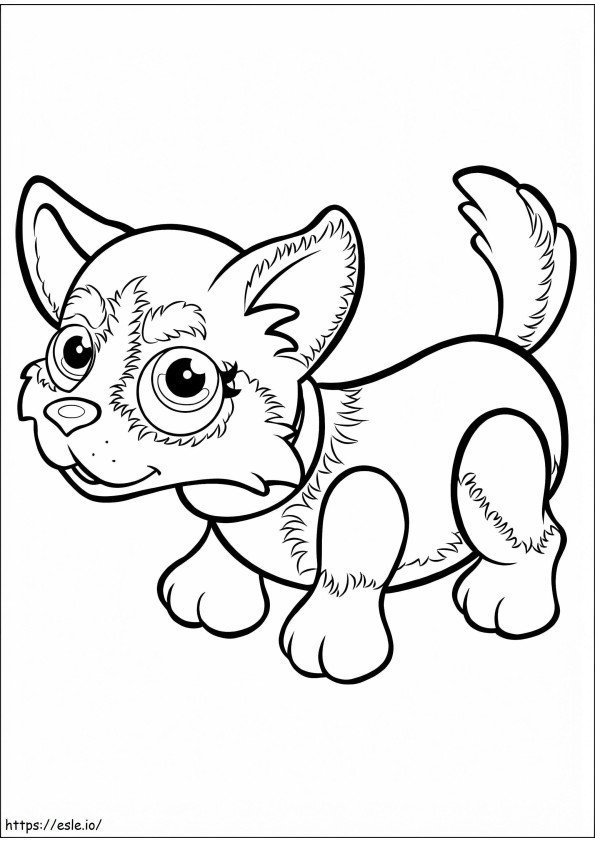 Husky Pet Parade coloring page