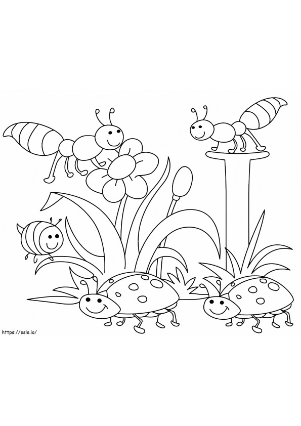 Free Printable Happy Spring coloring page