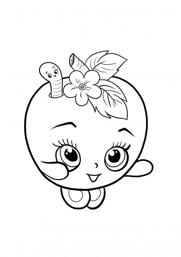 Apple blossom coloring and free downloading