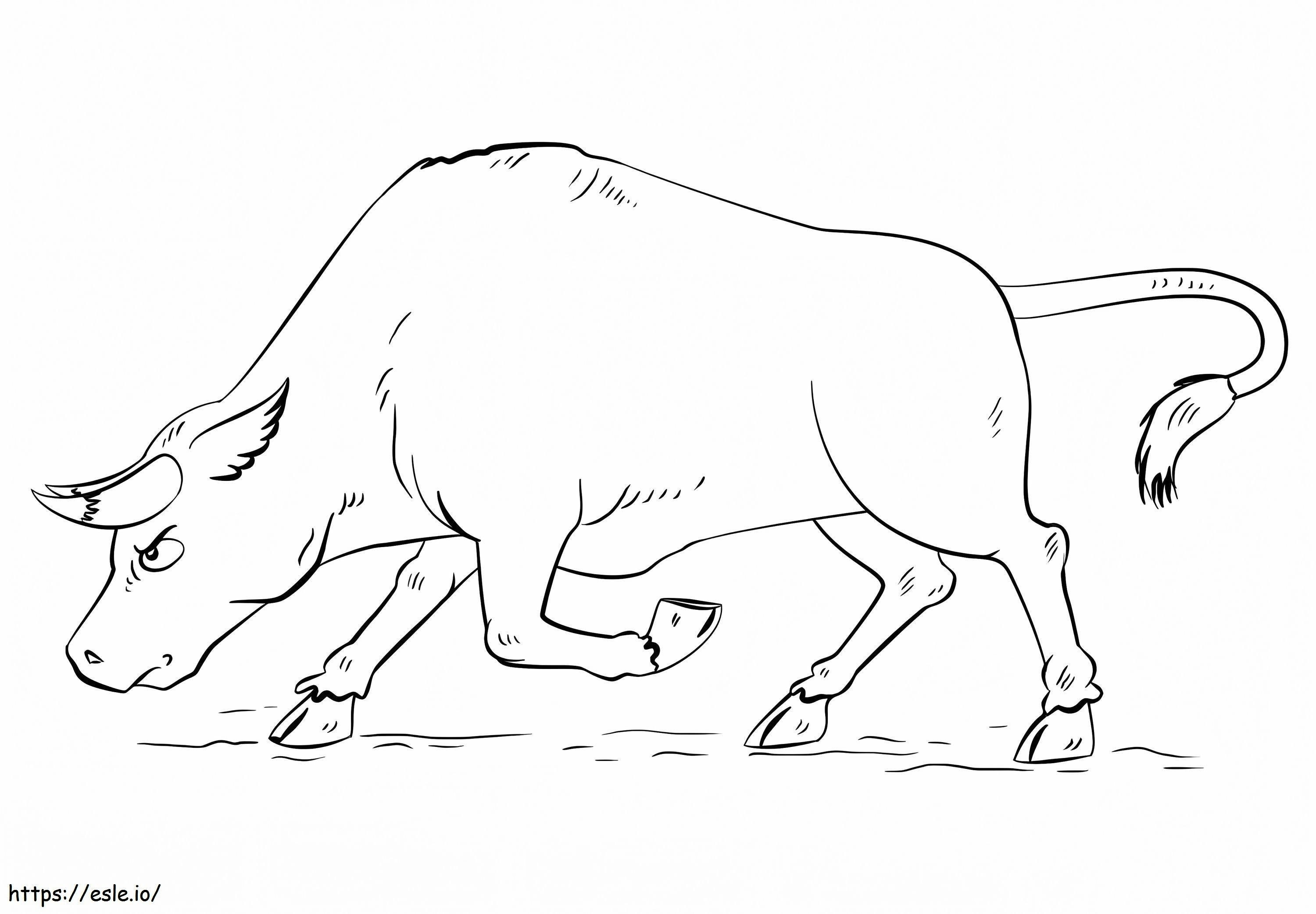 Amazing Bull coloring page