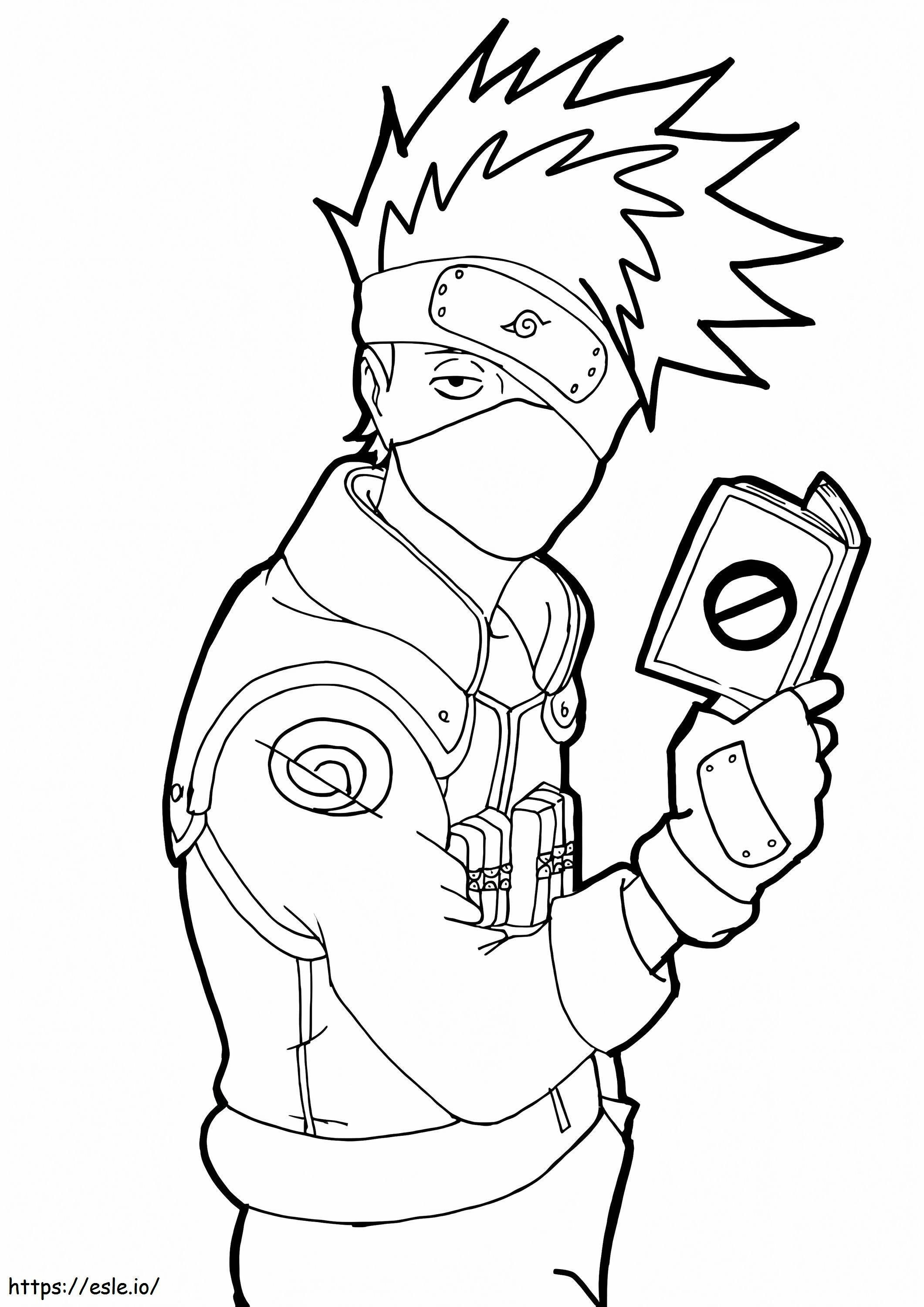 Kakashi e il libro da colorare
