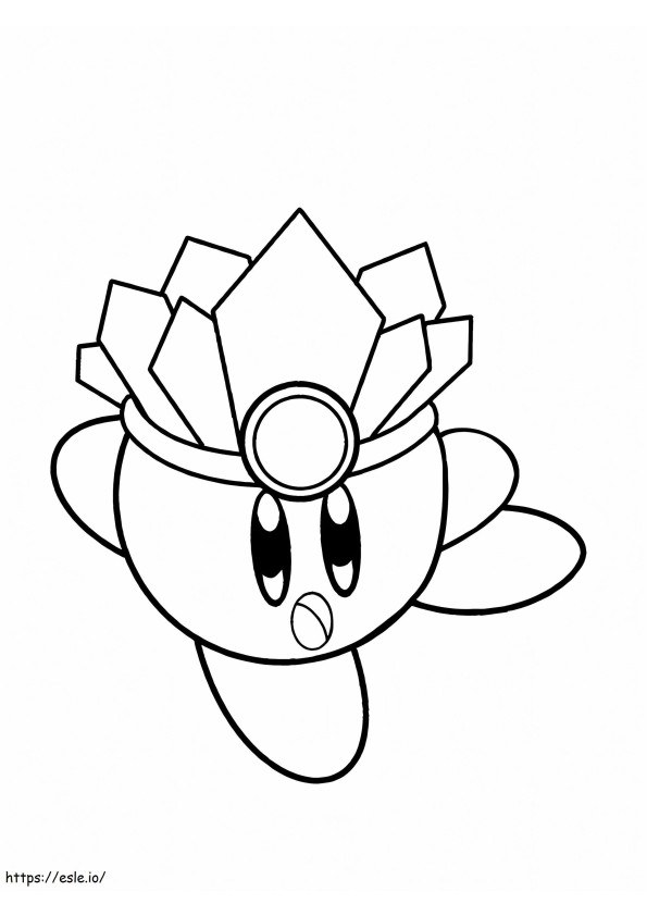 Ice Kirby coloring page