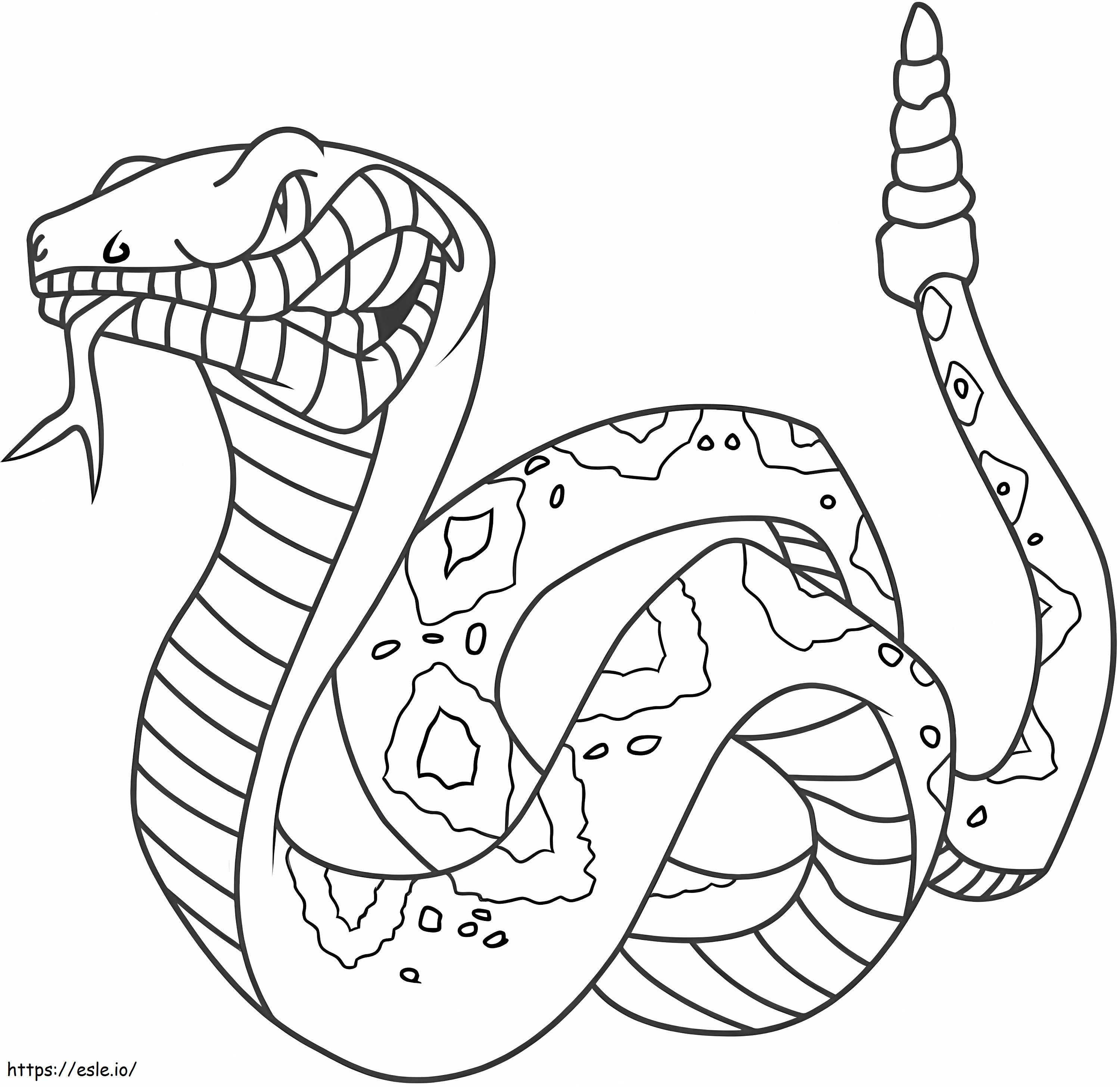 Print Snake coloring page